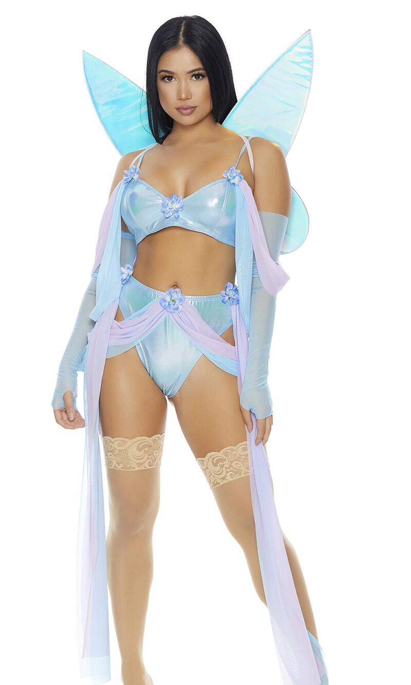 8365 3pc. Fairy Adult Sized Costumes, Blue, Small/Medium US